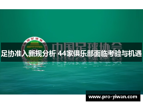 足协准入新规分析 44家俱乐部面临考验与机遇 足协准入新规分析 44家俱乐部面临考验与机遇